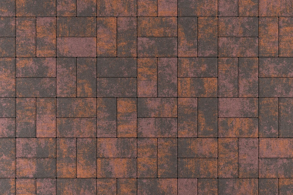 Тротуарная плитка Брусчатка Браун Stellard 40 мм