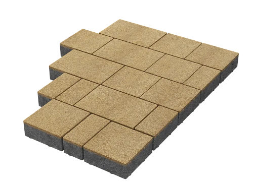 Тротуарная плитка Новый город Черный Stellard 40 мм