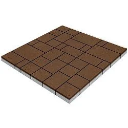 Тротуарная плитка Инсбрук Альпен Бежевый Гладкая SteinRus 60 мм