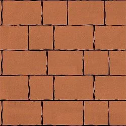 Тротуарная плитка Palermo Оранжевый Гладкая SteinRus 80 мм