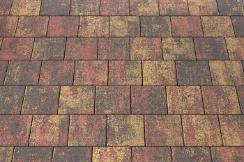 Тротуарная плитка Квадрат 20х20 Закат Stellard 80 мм