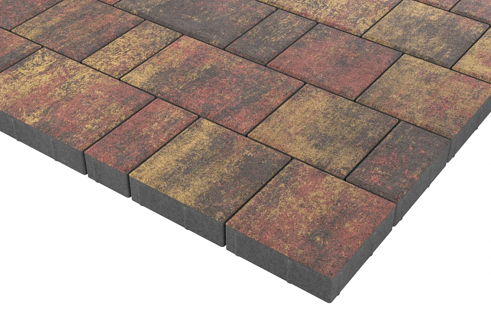 Тротуарная плитка Мозаика Закат Stellard 60 мм