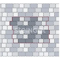 Тротуарная плитка Старый город Bianco Nero Steingot 60 мм