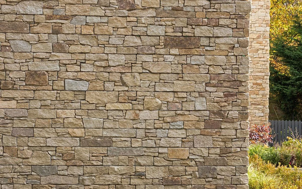 3D панель из натурального камня Кварцит Серо-коричневый Грубый камень Pharaon