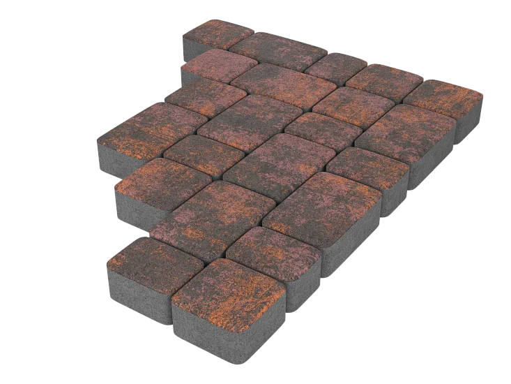 Тротуарная плитка Старый город Браун Stellard 60 мм