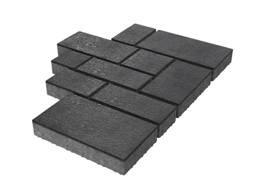 Тротуарная плитка Микс Сити Белый Stellard 60 мм