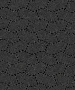 Тротуарная плитка S-ФОРМА Гранит Черный В.3.Ф.10 Выбор 100 мм