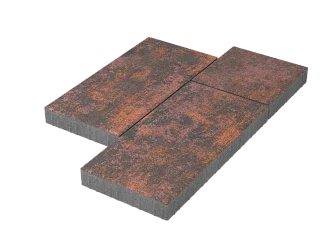 Тротуарная плитка Мозаика XL Браун Stellard 60 мм