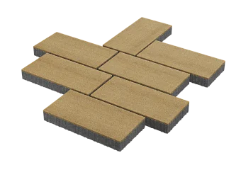 Тротуарная плитка Патио Желтый Stellard 80 мм