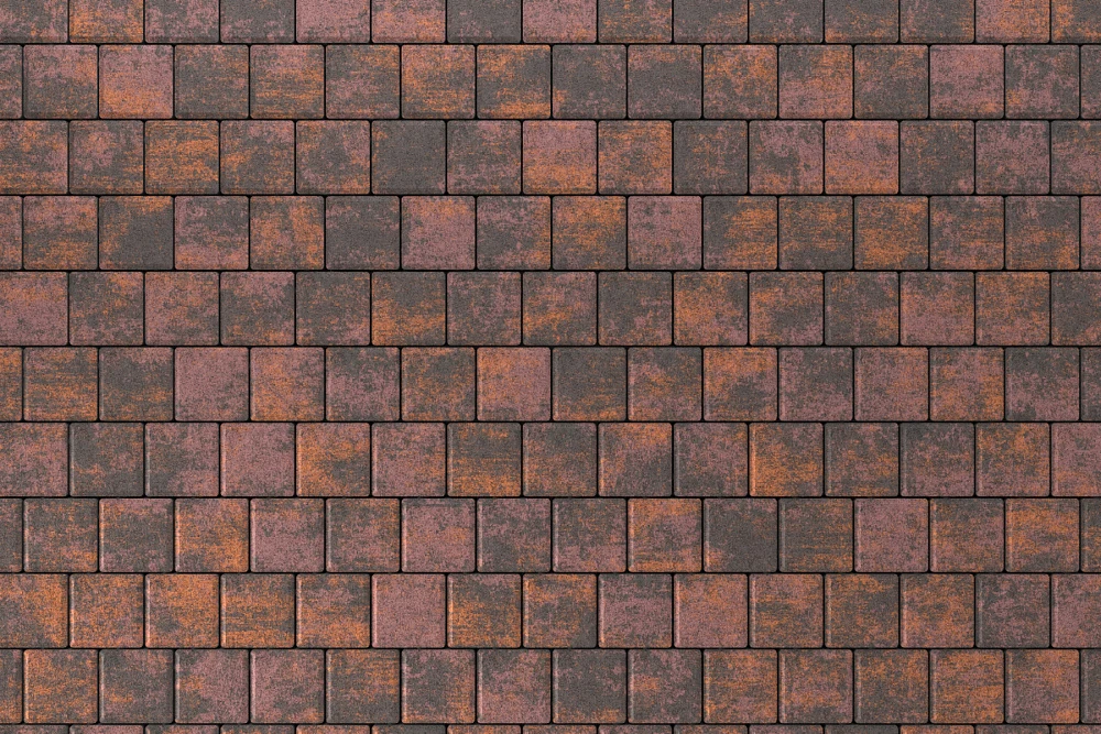 Тротуарная плитка Квадрат 10х10 Браун Stellard 60 мм