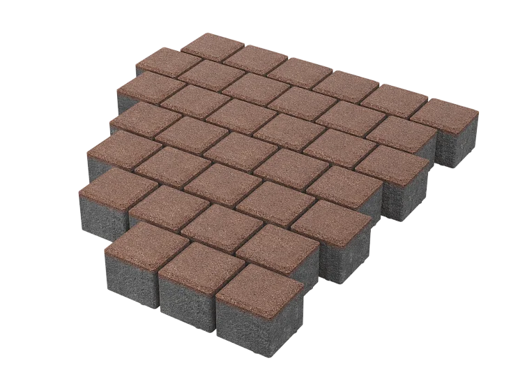 Тротуарная плитка Квадрат 10х10 Капучино Stellard 60 мм
