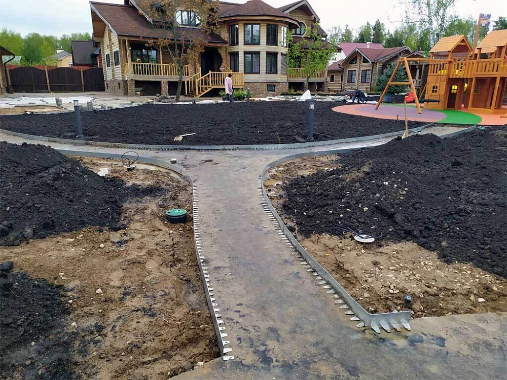 Металлический бордюр 1200*110*70*1,5 компл.