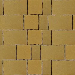 Тротуарная плитка Старый город Желтый Гладкая SteinRus 60 мм