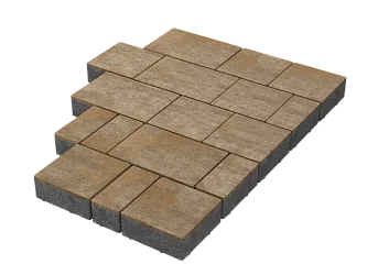 Тротуарная плитка Новый город Голден Stellard 60 мм