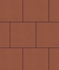 Тротуарная плитка КВАДРАТ 400х400 Стандарт Красный Б.6.К.6 Выбор 60 мм