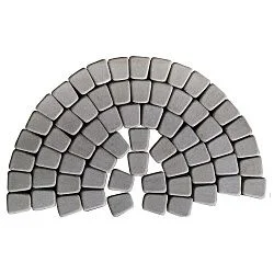 Тротуарная плитка Классико круговая, Серый BRAER 60 мм