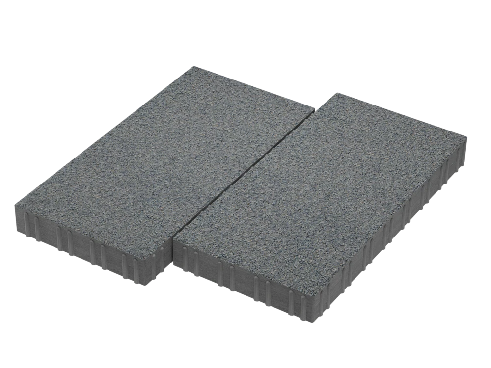 Тротуарная плитка Мега Дымчатый кварц Stellard 80 мм