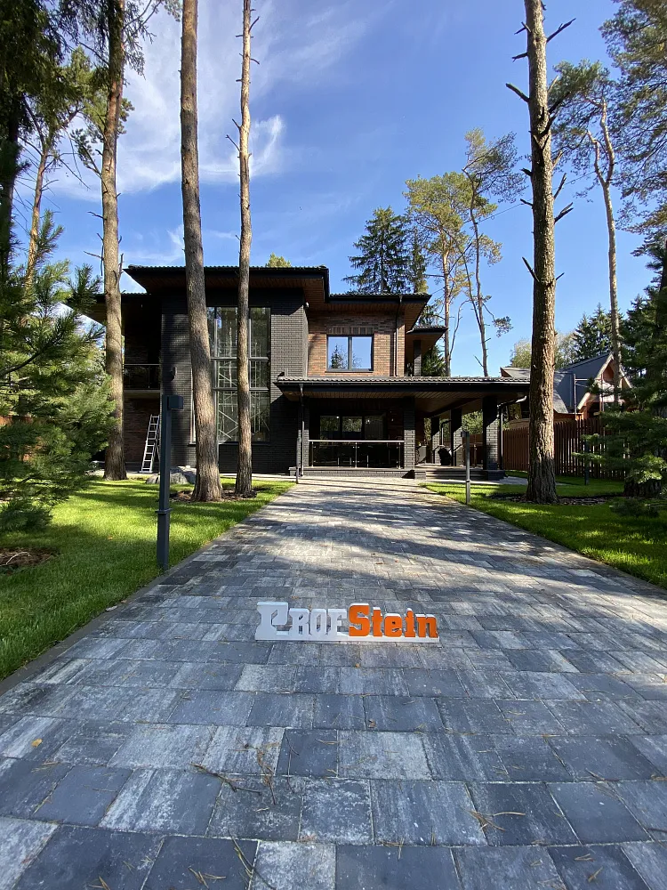 Проект Укладка тротуарной плитки Штайн Блэк от Steingot 340 м2 в г. Краснознаменск