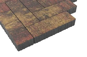 Тротуарная плитка Паркет Закат Stellard 80 мм