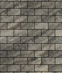 Тротуарная плитка ПРЯМОУГОЛЬНИК 200х100 Листопад гранит Антрацит Б.2.П.6 Выбор 60 мм