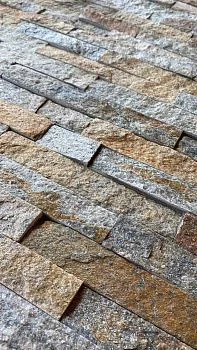 3D панель из натурального камня Кварцит Мультиколор Классик Pharaon