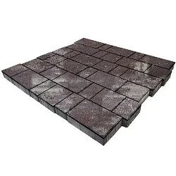 Плитка тротуарная Bergamo Браун Гладкая SteinRus 40 мм