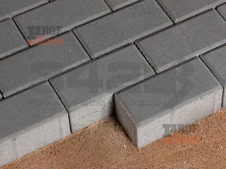 Тротуарная плитка Брусчатка, Серый 342 МЗ 100 мм