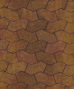 Тротуарная плитка S-ФОРМА Листопад Гранит Осень В.3.Ф.10 Выбор 100 мм