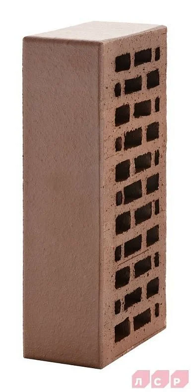 Кирпич лицевой пустотелый тёмно-коричневый 1 NF гладкий ЛСР