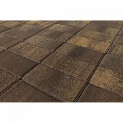 Тротуарная плитка Прямоугольник, Каштан BRAER 40 мм