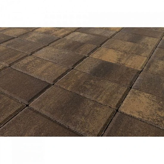 Тротуарная плитка Прямоугольник, Каштан BRAER 40 мм