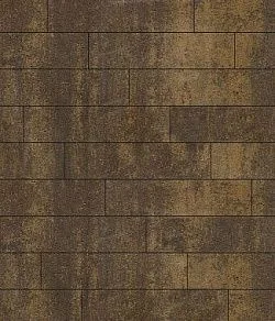 Тротуарная плитка ПРЯМОУГОЛЬНИК Листопад гладкий Мокко В.11.П.10 Выбор 100 мм