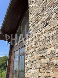 3D панель из натурального камня Кварцит Мультиколор Грубый камень Pharaon