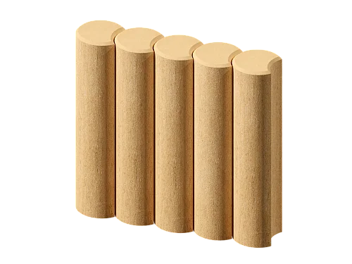 Палисад круглый черный Stellard