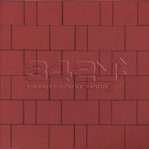 Тротуарная плитка Новый город Коричневый 342 МЗ 60 мм