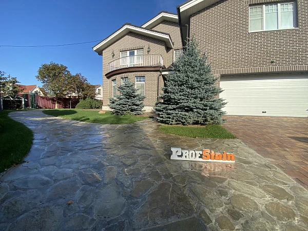 Проект Замена плитняка на тротуарную плитку 192 м2 в г.о. Домодедово, д. Ляхова 