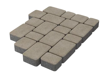 Тротуарная плитка Старый город Белый Stellard 40 мм