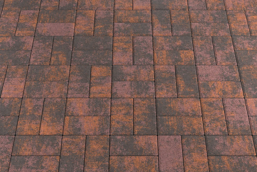 Тротуарная плитка Брусчатка Браун Stellard 40 мм