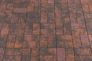 Тротуарная плитка Брусчатка Браун Stellard 80 мм