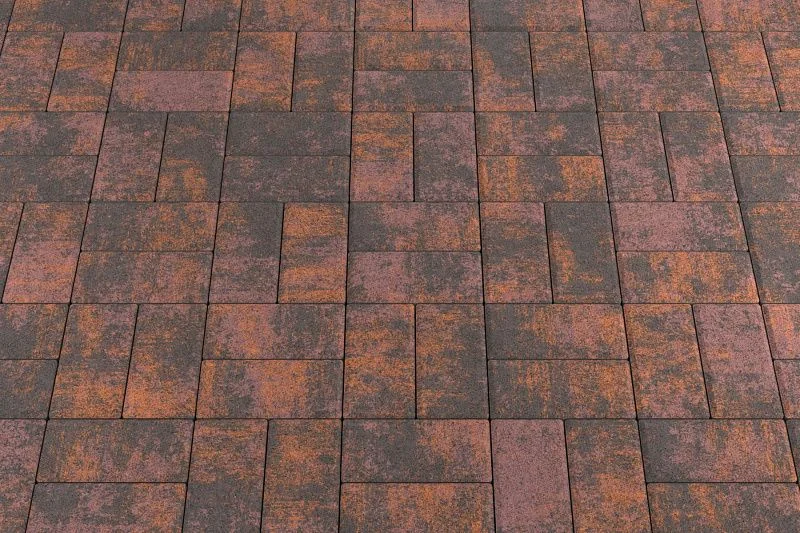 Тротуарная плитка Брусчатка Браун Stellard 40 мм