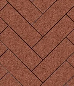 Тротуарная плитка ПРЯМОУГОЛЬНИК 600х200 Гранит Красный Б.6.П.8 Выбор 80 мм