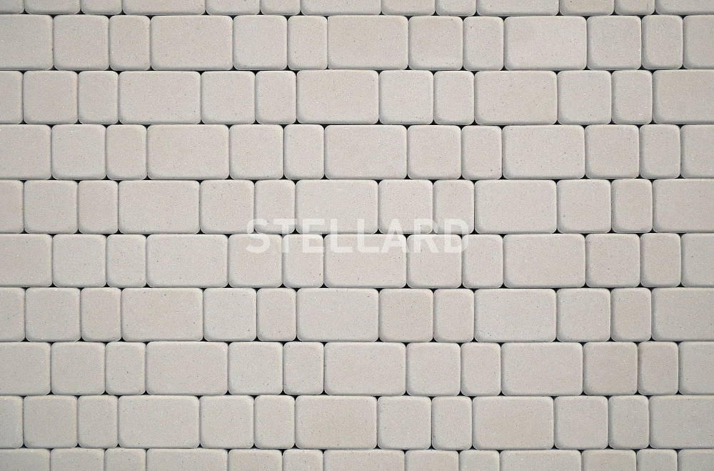 Тротуарная плитка Старый город Белый Stellard 40 мм