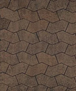 Тротуарная плитка S-ФОРМА Листопад Гранит Шелковица В.3.Ф.10 Выбор 100 мм