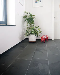 Плитка Черный сланец (натуральный скол) 600х300 Pharaon