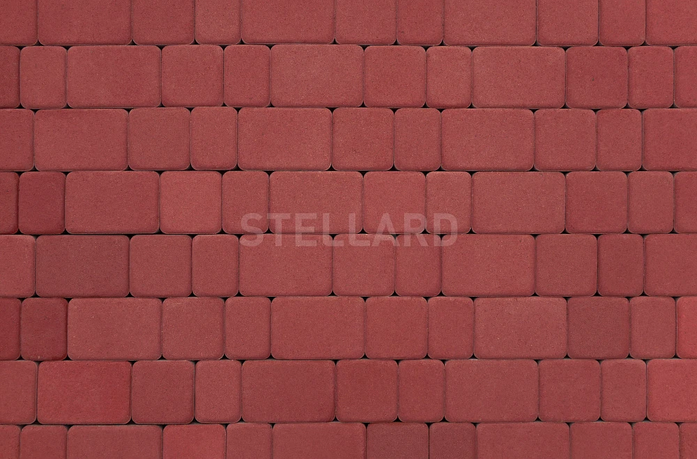 Тротуарная плитка Старый город Красный Stellard 40 мм