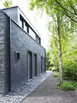 3D панель из натурального камня Сланец Чёрный Классик Pharaon