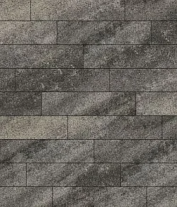 Тротуарная плитка ПРЯМОУГОЛЬНИК Листопад гранит Антрацит В.11.П.10 Выбор 100 мм