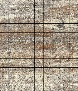 Тротуарная плитка КВАДРАТ 100х100 Листопад гладкий Песчаник Б.3.К.8 Выбор 80 мм