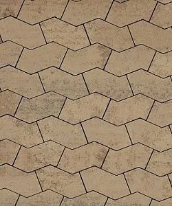 Тротуарная плитка S-ФОРМА Листопад гладкий Старый замок В.3.Ф.10 Выбор 100 мм