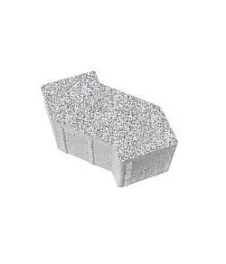 Тротуарная плитка S-ФОРМА Стоунмикс Белый с черным В.3.Ф.10 Выбор 100 мм